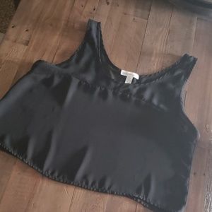 Super Cute Black Crop Tank